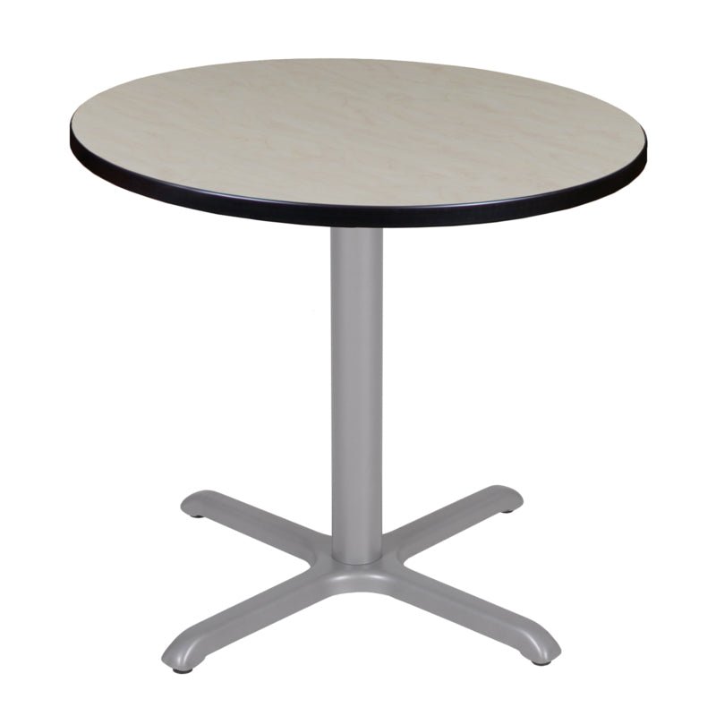 Regency Cain 30 in. Small Round X - Base Breakroom Table - SchoolOutlet