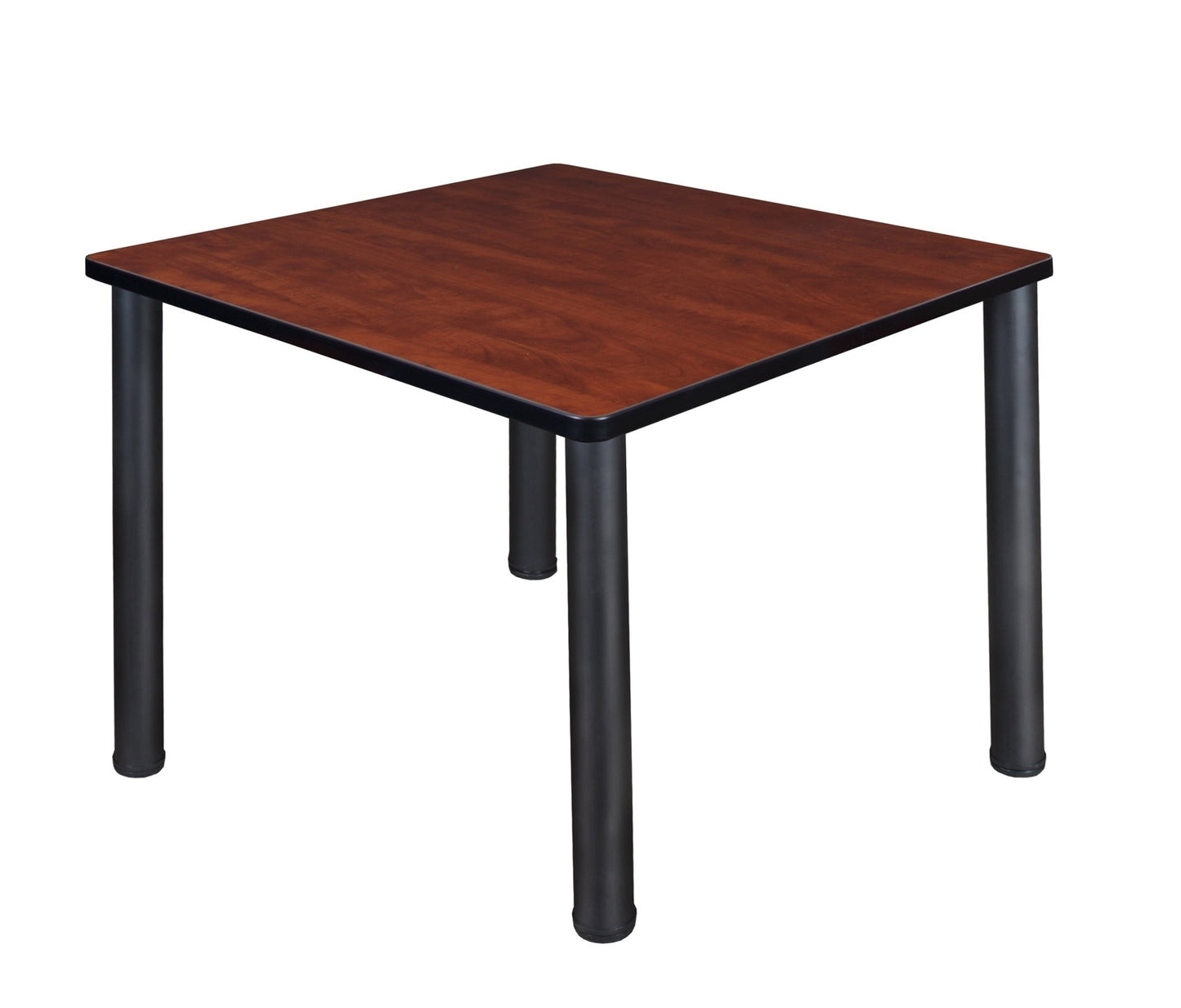 Regency Kee 36 in. Medium Square Breakroom Table - Ash Grey Top, Black Legs - SchoolOutlet