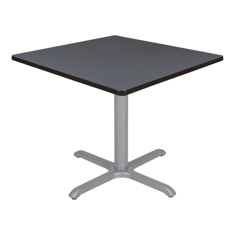 Regency Cain 36 in. Medium Square X - Base Breakroom Table - SchoolOutlet