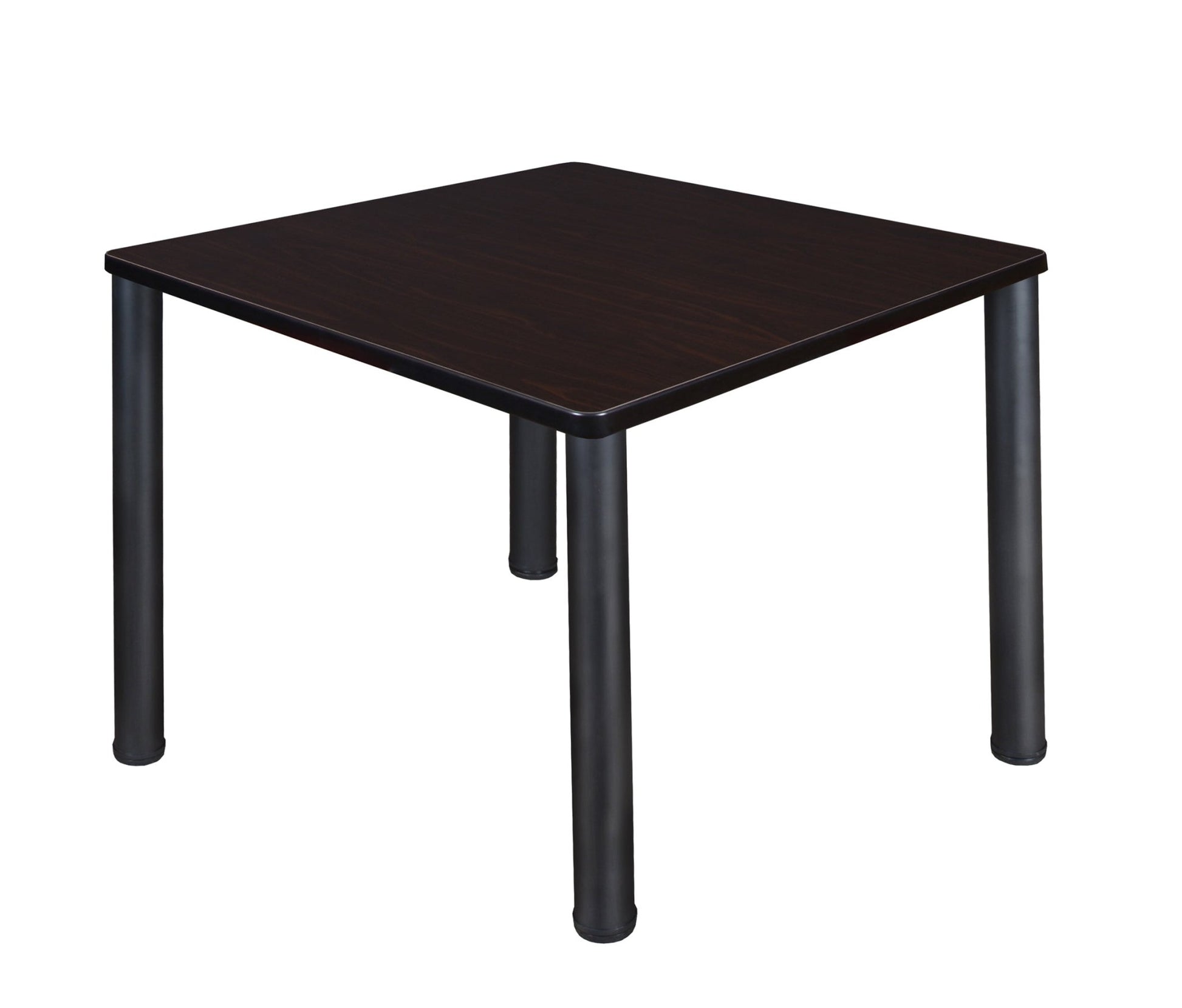 Regency Kee 36 in. Medium Square Breakroom Table - Ash Grey Top, Black Legs - SchoolOutlet