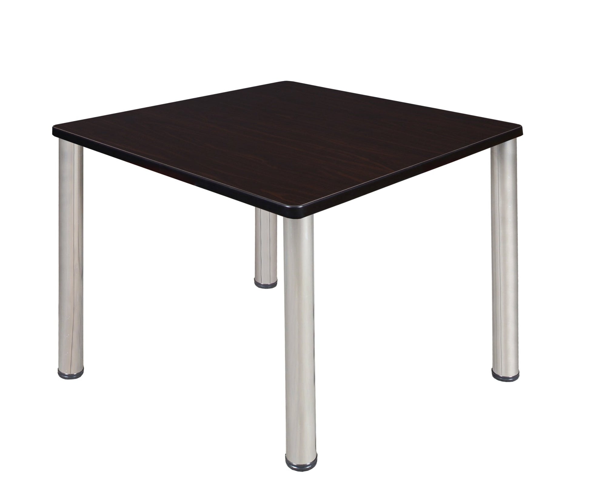 Regency Kee 36 in. Medium Square Breakroom Table - Ash Grey Top, Black Legs - SchoolOutlet