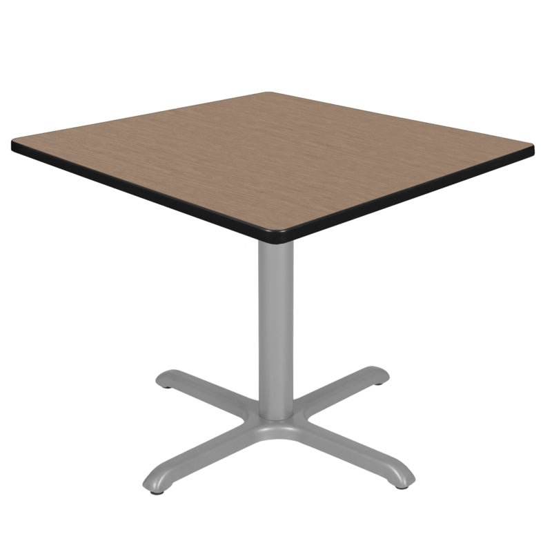 Regency Cain 36 in. Medium Square X - Base Breakroom Table - SchoolOutlet