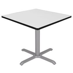 Regency Cain 36 in. Medium Square X-Base Breakroom Table