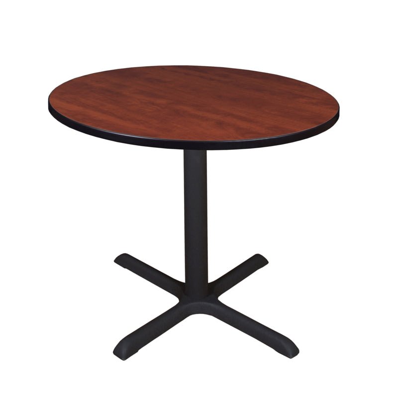 Regency Cain 36 in. Medium Round X - Base Breakroom Table - SchoolOutlet