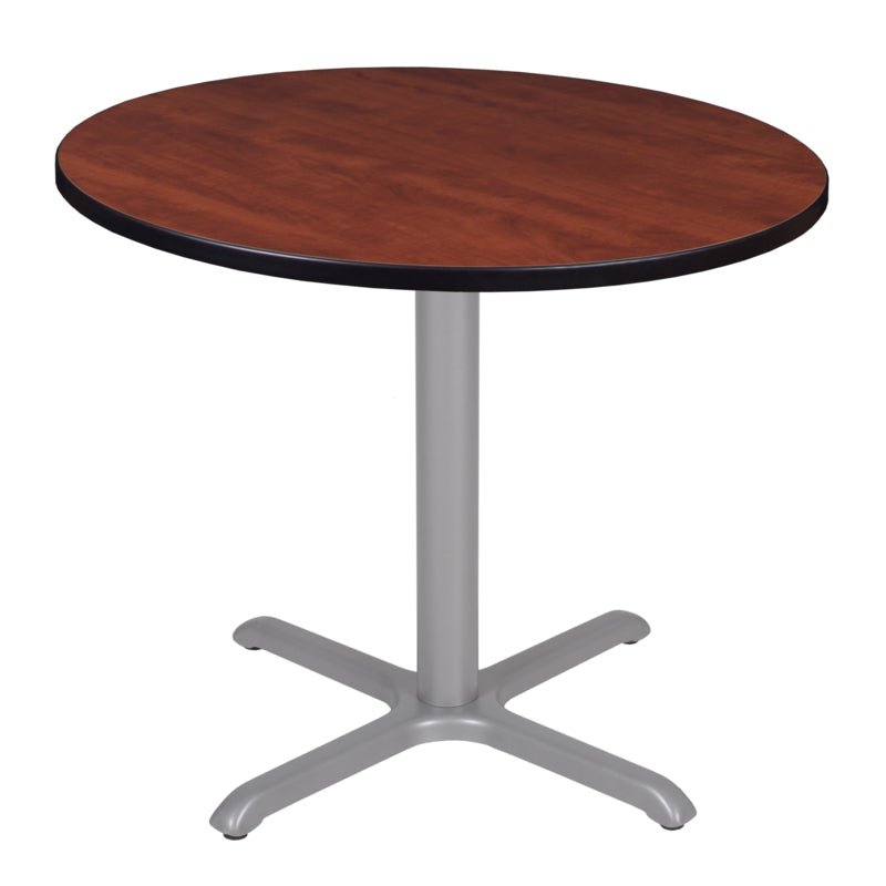 Regency Cain 36 in. Medium Round X - Base Breakroom Table - SchoolOutlet