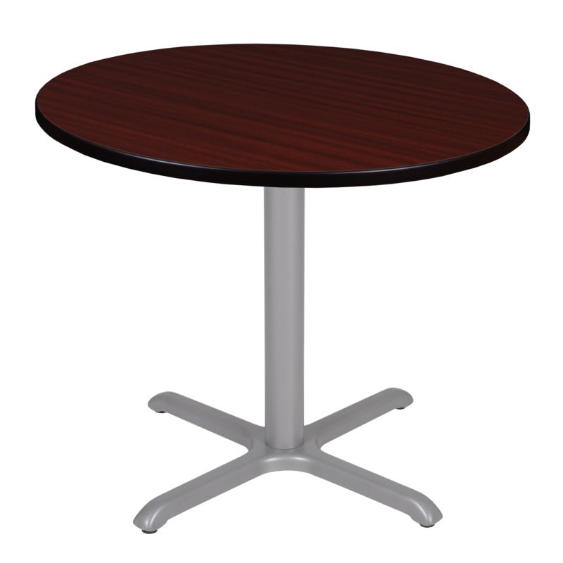 Regency Cain 36 in. Medium Round X - Base Breakroom Table - SchoolOutlet