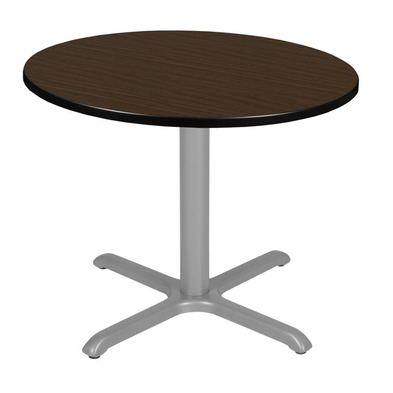 Regency Cain 36 in. Medium Round X - Base Breakroom Table - SchoolOutlet