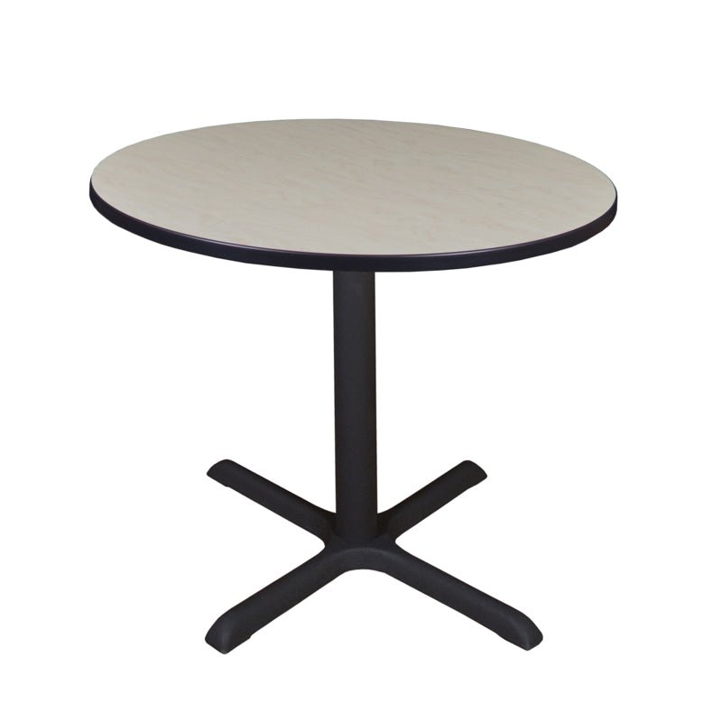 Regency Cain 36 in. Medium Round X - Base Breakroom Table - SchoolOutlet