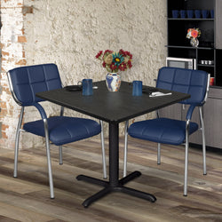 Regency Cain Large 42 in. Square X-Base Breakroom Table