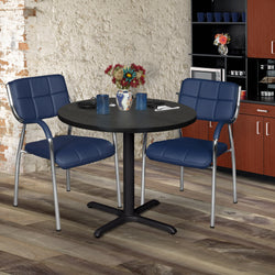 Regency Cain Large 42 in. Round X-Base Breakroom Table