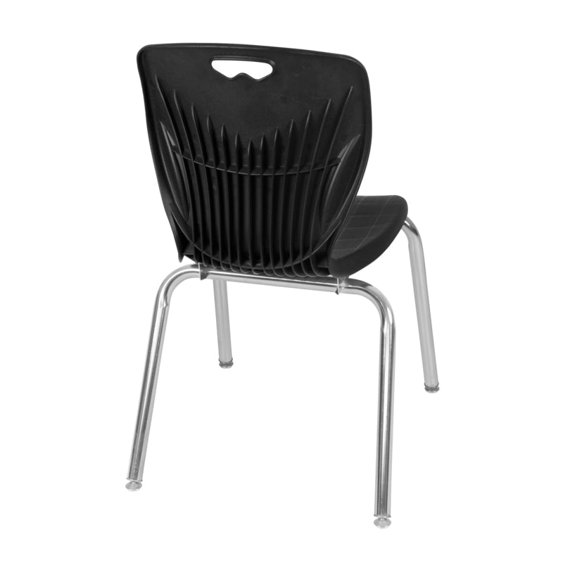 Regency Kee 42 in. Round Adjustable Classroom Table & 4 Andy 18 in. Stack Chairs - SchoolOutlet