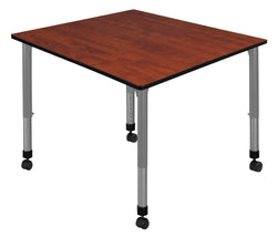 Regency Kee 48 in. Square Height Adjustable Mobile Classroom Activity Table