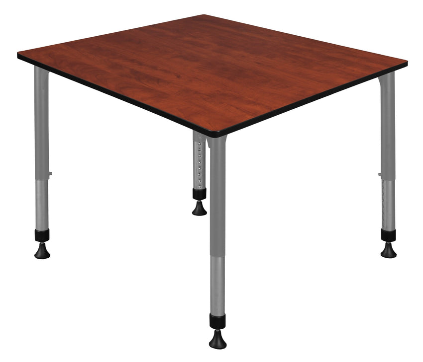 Regency Kee 48 in. Square Height Adjustable Mobile Classroom Activity Table - SchoolOutlet