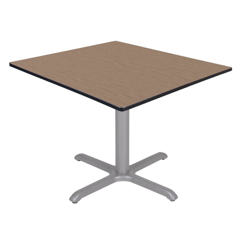 Regency Cain 48 in. Large Square X - Base Breakroom Table - SchoolOutlet