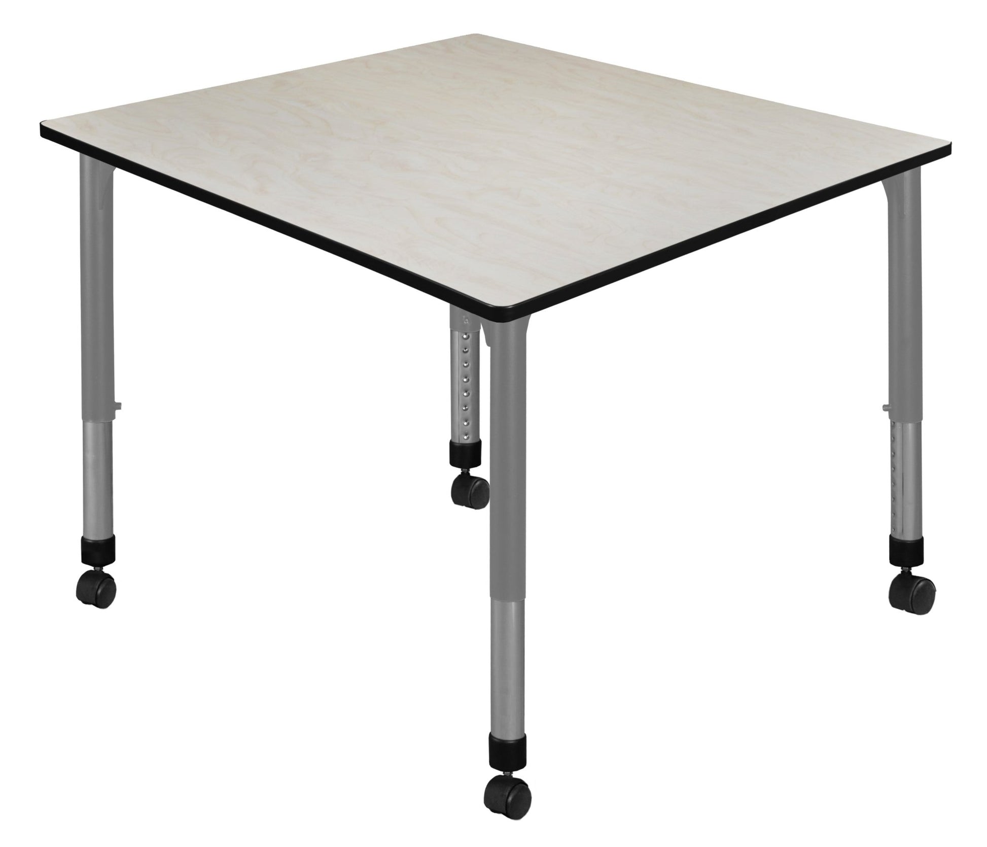 Regency Kee 48 in. Square Height Adjustable Mobile Classroom Activity Table - SchoolOutlet