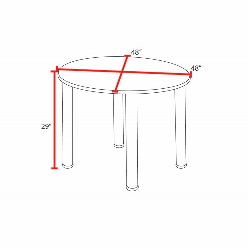 Regency Kee 48 in. Large Round Breakroom Table - SchoolOutlet