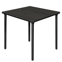 Regency Kee 30 in. Small Square Breakroom Table, Black Folding Legs