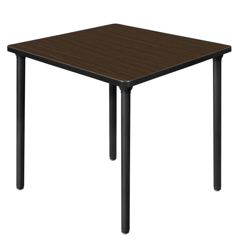 Regency Kee 30 in. Small Square Breakroom Table, Black Folding Legs - SchoolOutlet