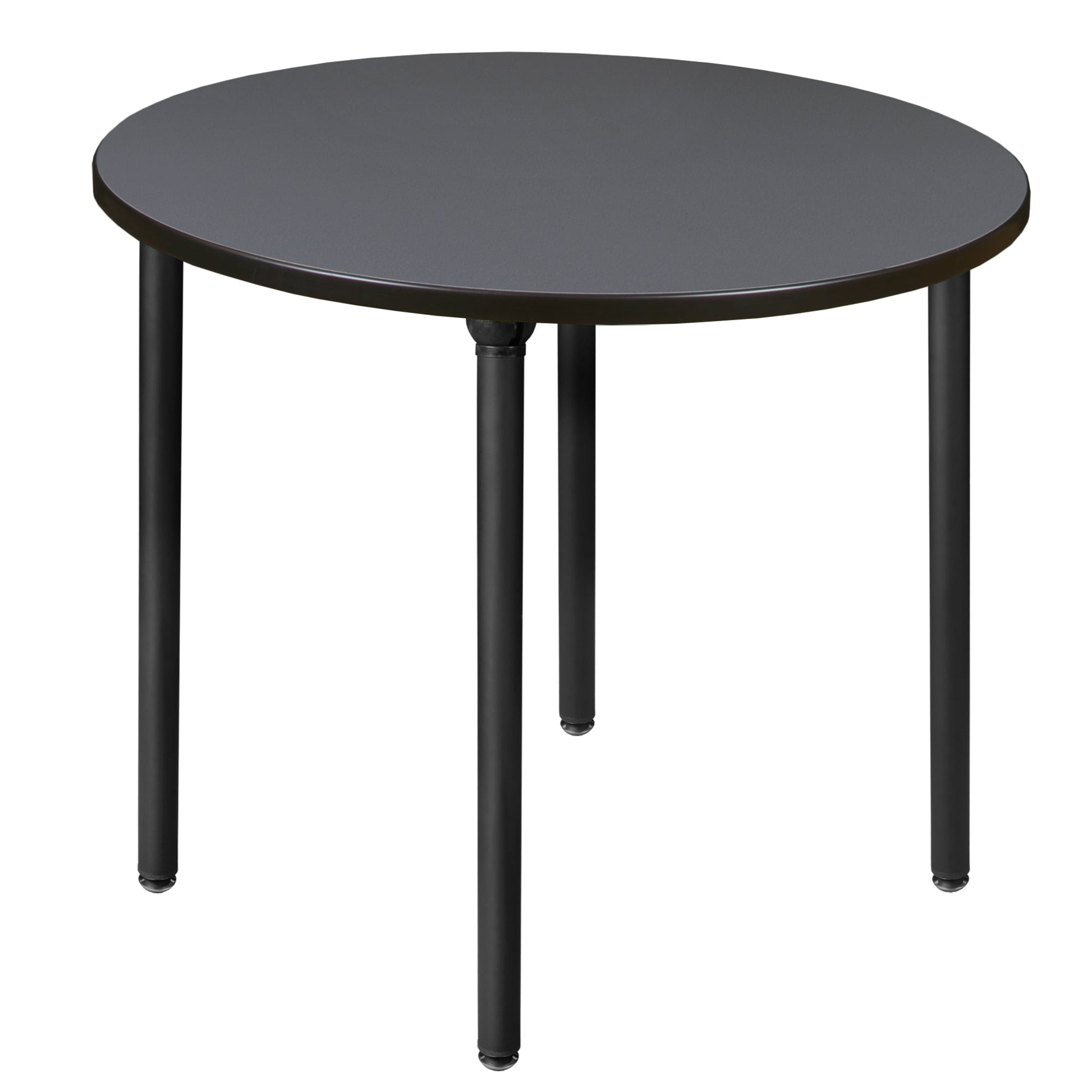 Regency Kee 42 in. Medium Round Breakroom Table, Black Folding Legs - SchoolOutlet