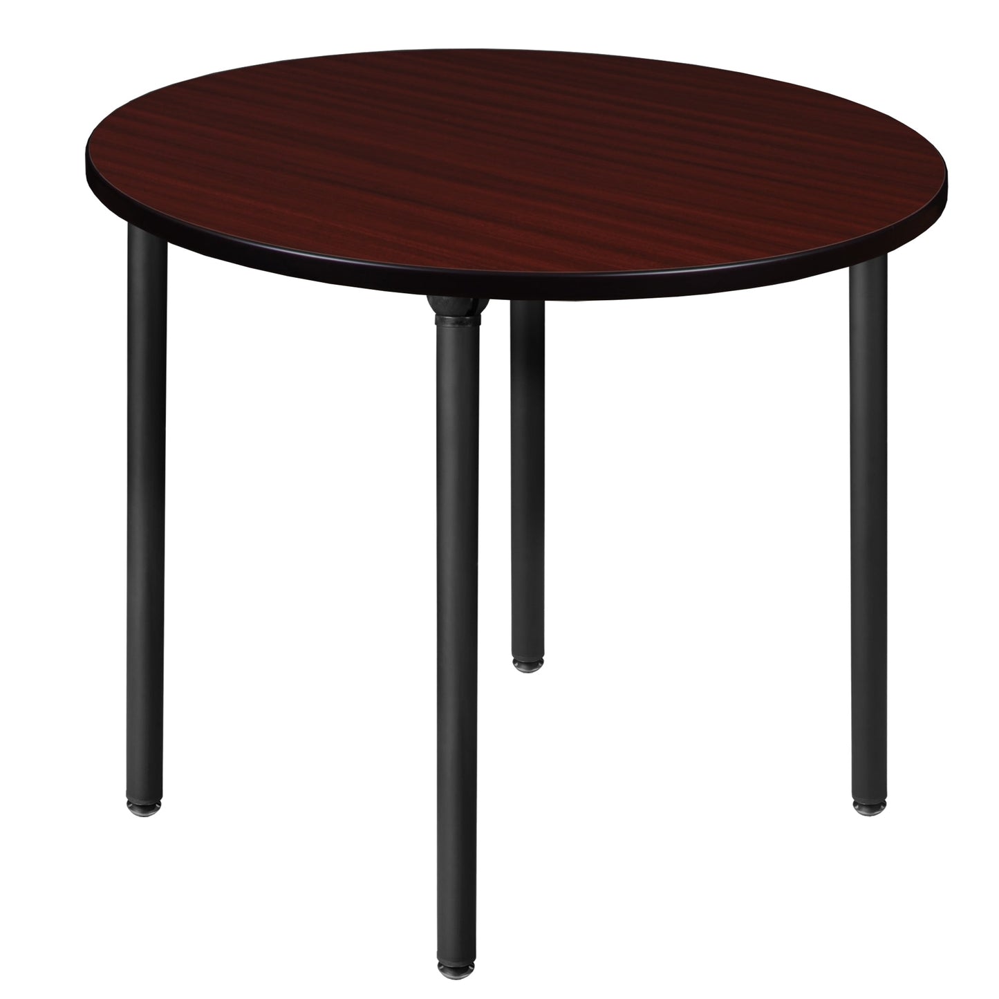 Regency Kee 42 in. Medium Round Breakroom Table, Black Folding Legs - SchoolOutlet