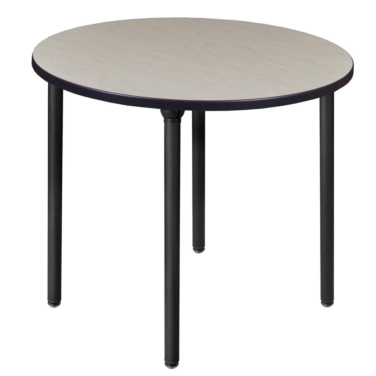 Regency Kee 42 in. Medium Round Breakroom Table, Black Folding Legs - SchoolOutlet