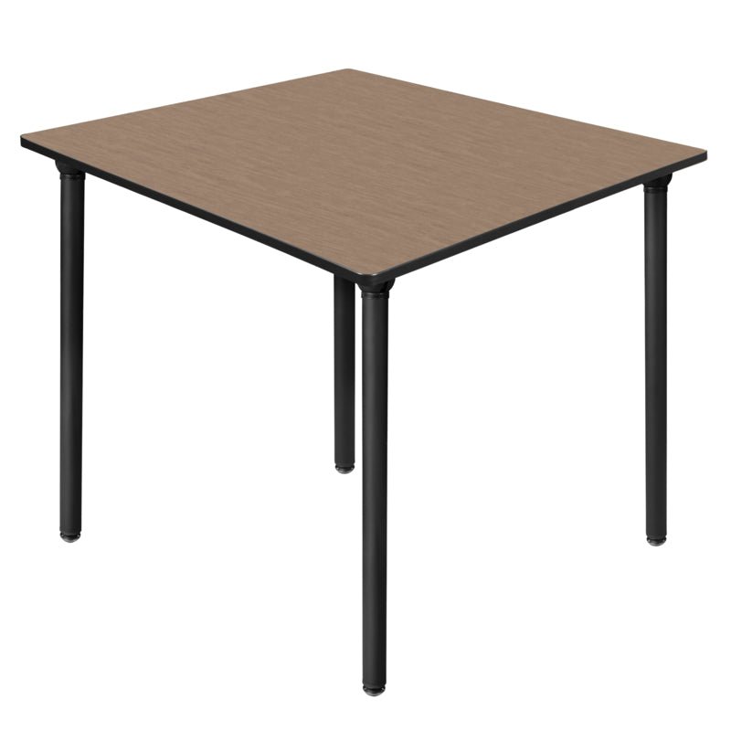 Regency Kee 48 in. Large Square Breakroom Table, Black Folding Legs - SchoolOutlet