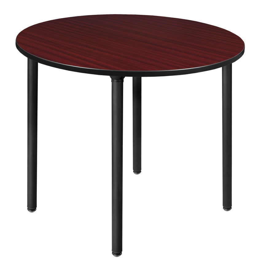 Regency Kee 48 in. Large Round Breakroom Table, Black Folding Legs - SchoolOutlet