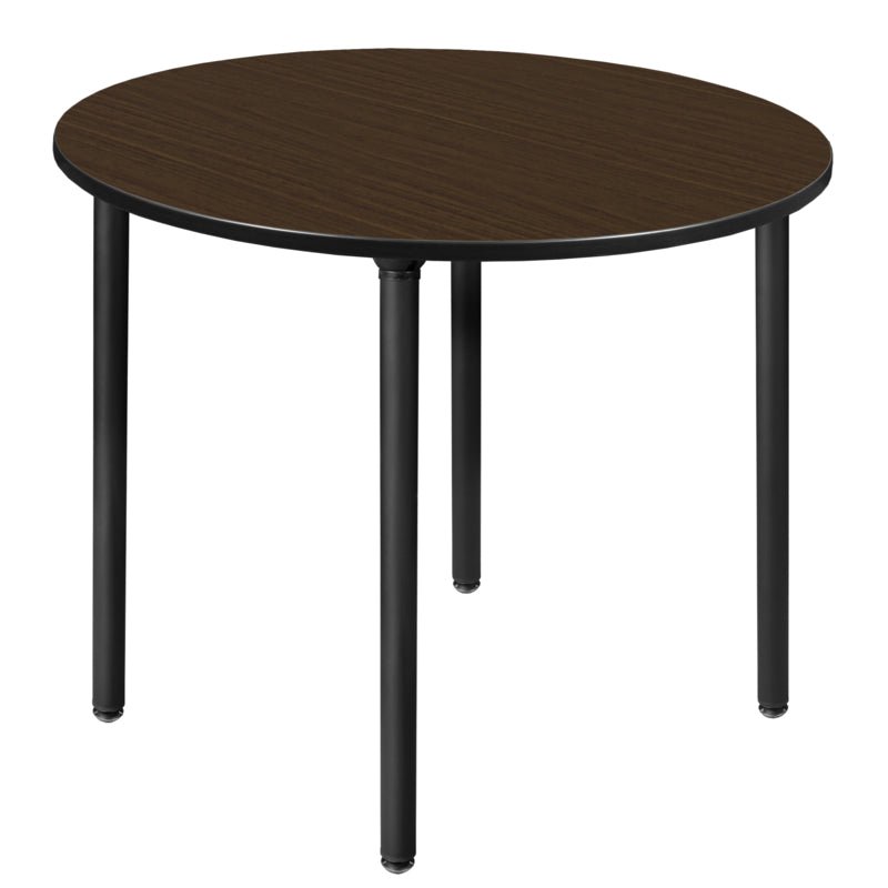 Regency Kee 48 in. Large Round Breakroom Table, Black Folding Legs - SchoolOutlet