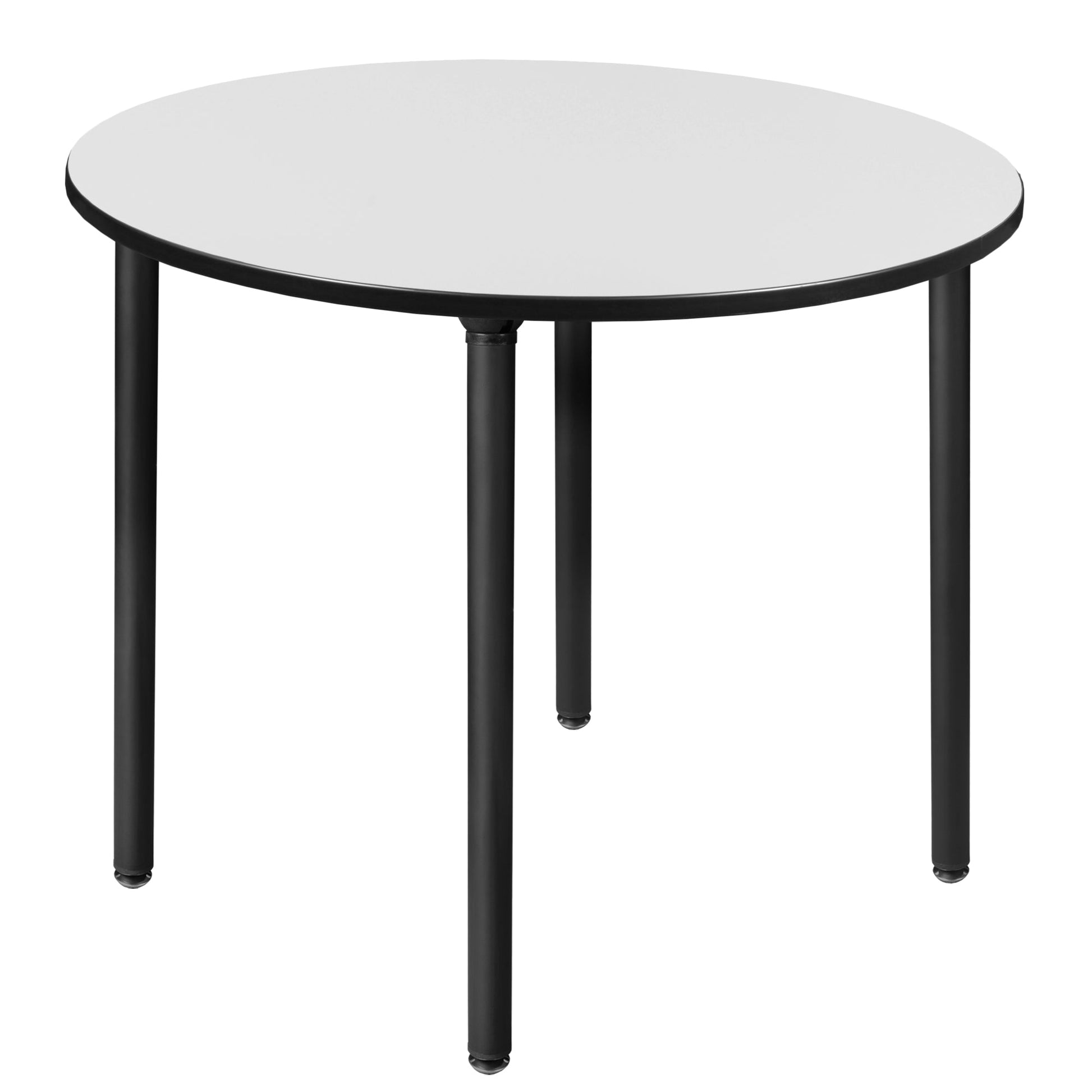 Regency Kee 48 in. Large Round Breakroom Table, Black Folding Legs - SchoolOutlet