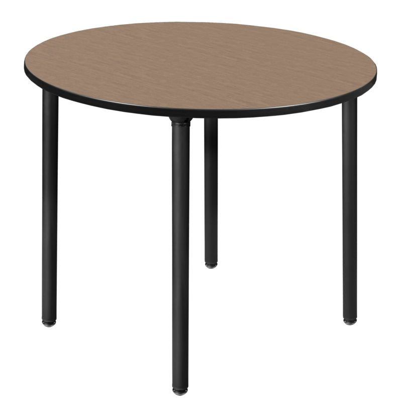 Regency Kee 48 in. Large Round Breakroom Table, Black Folding Legs - SchoolOutlet