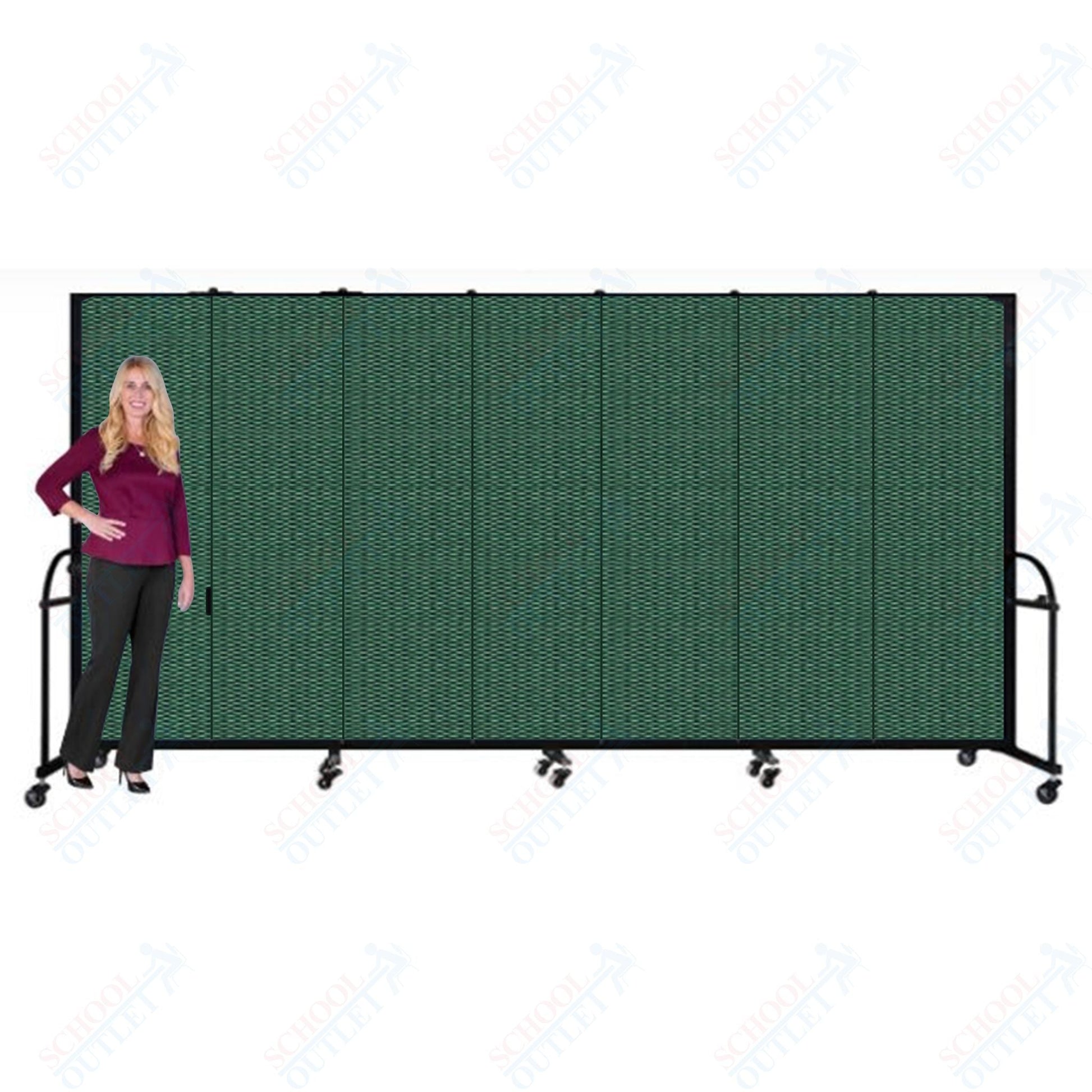 Screenflex HFSL607 - 7 Panels Standard Portable Room Divider 13' 1" L x 6' H - SchoolOutlet