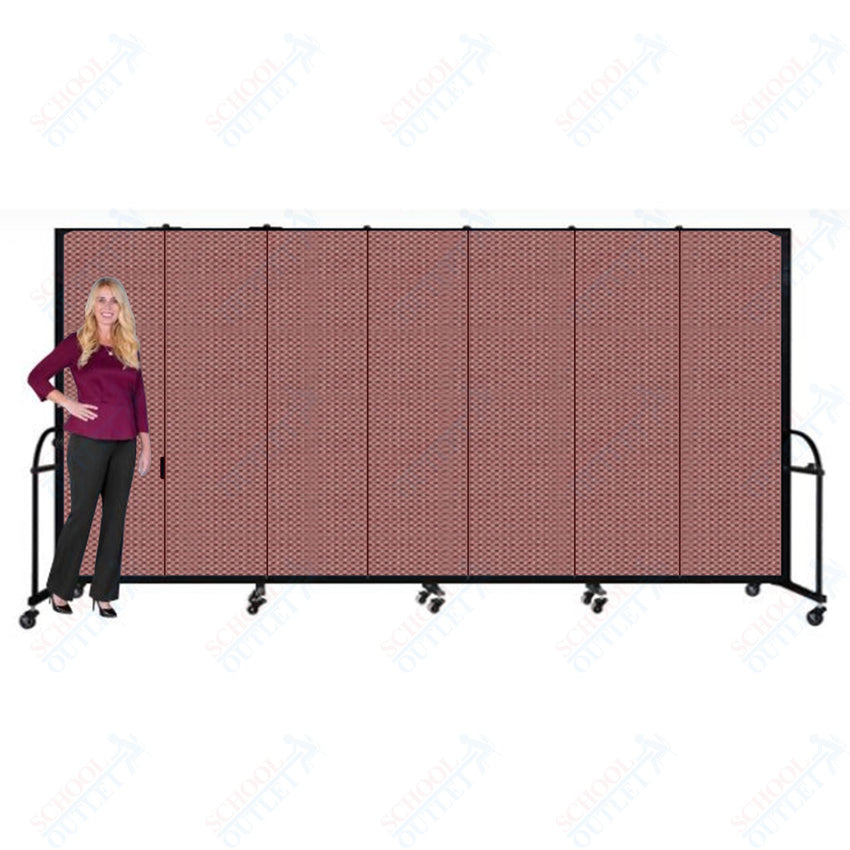 Screenflex HFSL607 - 7 Panels Standard Portable Room Divider 13' 1" L x 6' H - SchoolOutlet