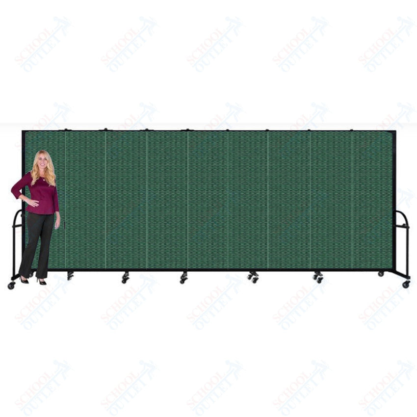 Screenflex HFSL609 - 9 Panels Standard Portable Room Divider 16' 9" L x 6' H - SchoolOutlet