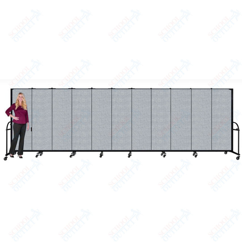 Screenflex HFSL611 - 11 Panels Standard Portable Room Divider 20' 5" L x 6' H - SchoolOutlet