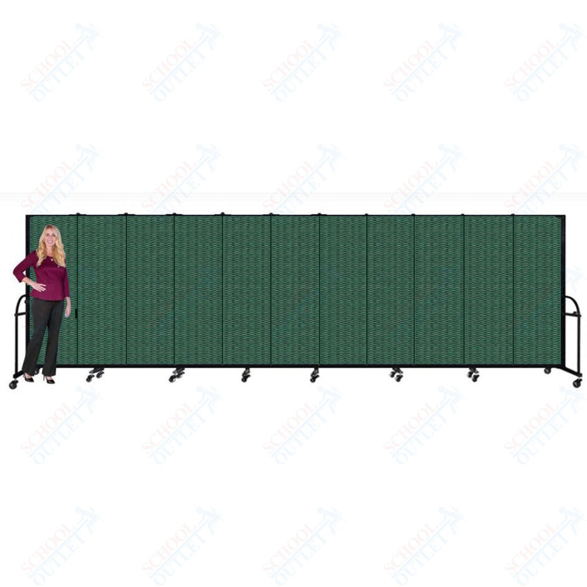 Screenflex HFSL611 - 11 Panels Standard Portable Room Divider 20' 5" L x 6' H - SchoolOutlet