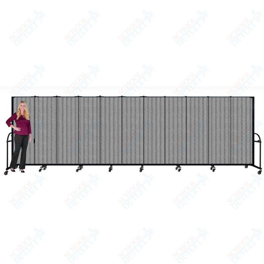 Screenflex HFSL611 - 11 Panels Standard Portable Room Divider 20' 5" L x 6' H - SchoolOutlet