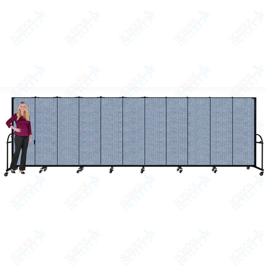 Screenflex HFSL611 - 11 Panels Standard Portable Room Divider 20' 5" L x 6' H - SchoolOutlet