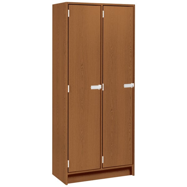 Double Wide Storage Two Shelves Double Door Locker (79015 B30) - SchoolOutlet