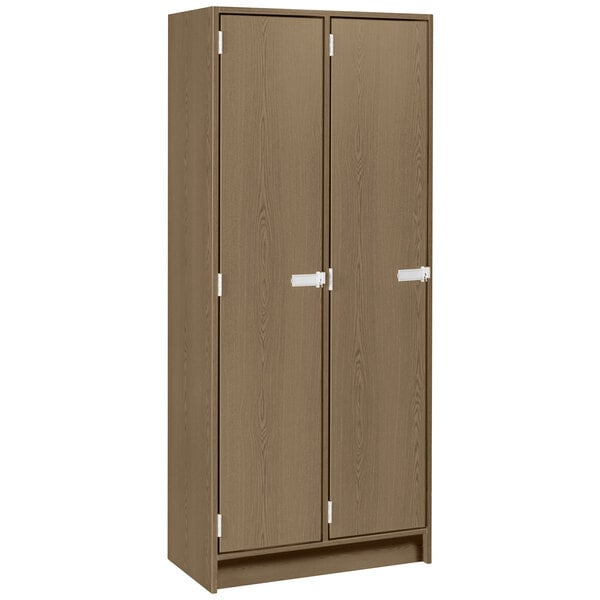 Double Wide Storage Two Shelves Double Door Locker (79015 B30) - SchoolOutlet