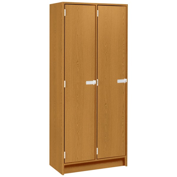 Double Wide Storage Two Shelves Double Door Locker (79015 B30) - SchoolOutlet