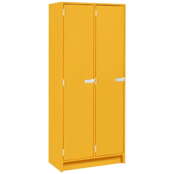 Double Wide Storage Two Shelves Double Door Locker (79015 B30) - SchoolOutlet