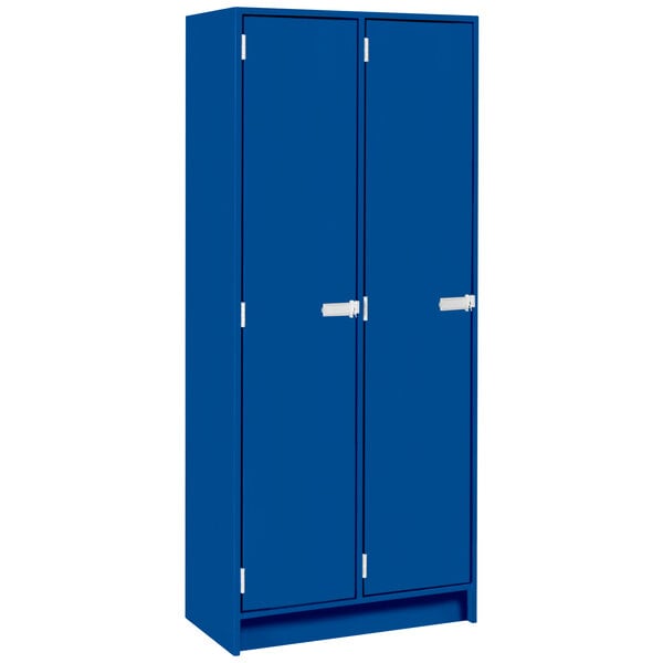 Double Wide Storage Two Shelves Double Door Locker (79015 B30) - SchoolOutlet