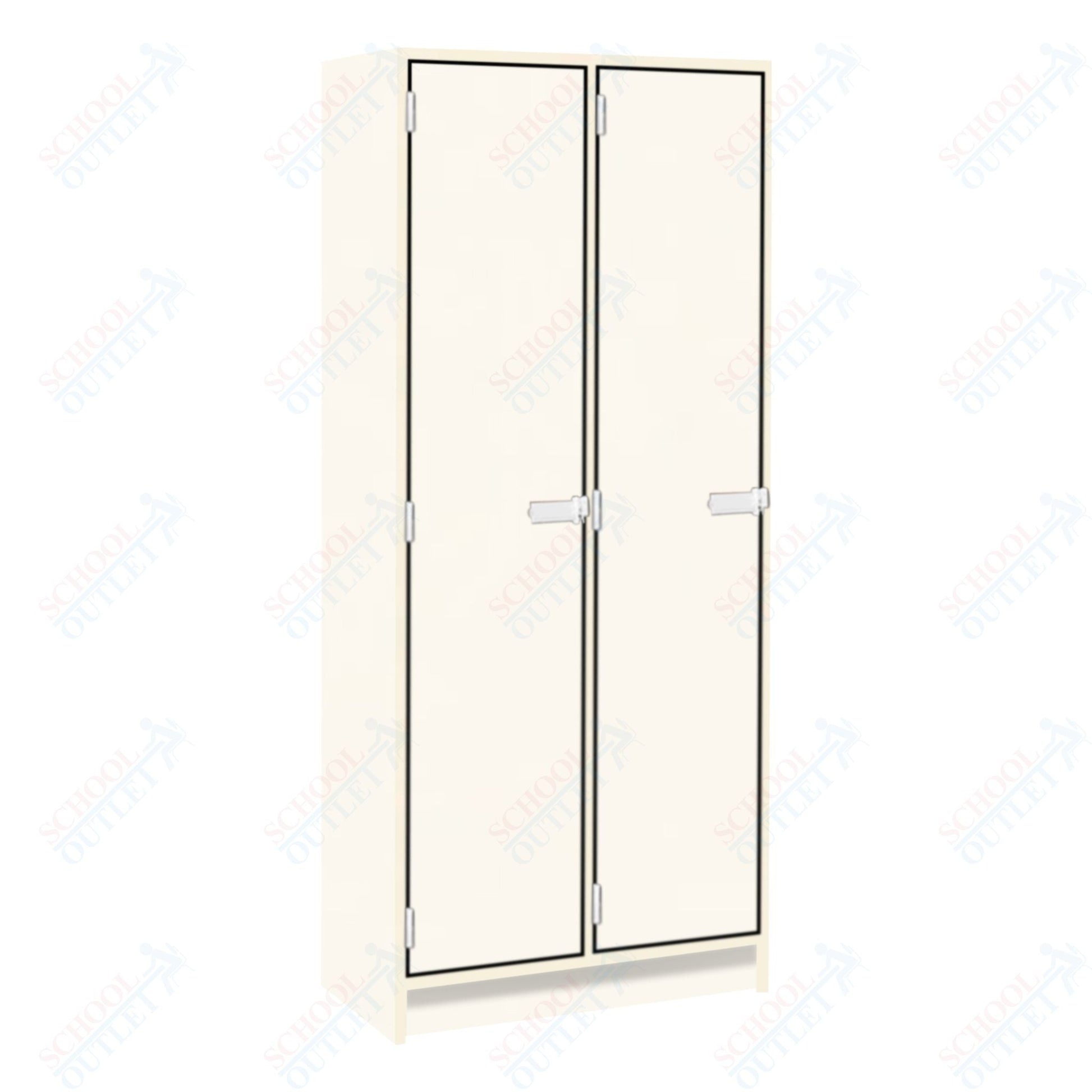 Double Wide Storage Two Shelves Double Door Locker (79015 B30) - SchoolOutlet