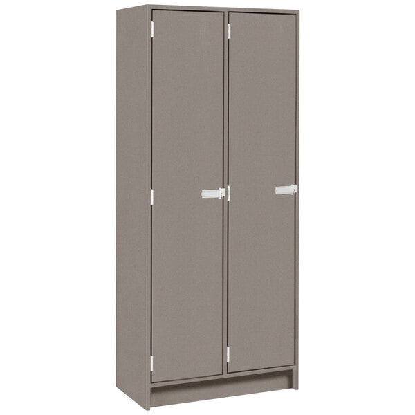 Double Wide Storage Two Shelves Double Door Locker (79015 B30) - SchoolOutlet