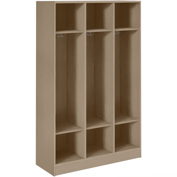 Triple Wide Storage Two Shelves No Door Locker (79016 Z45) - SchoolOutlet