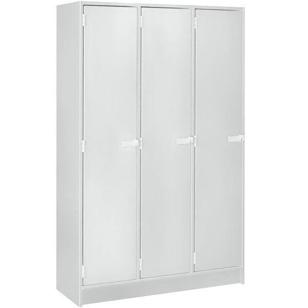 Triple Wide Storage Two Shelves Triple Door Locker (79017 BZ45) - SchoolOutlet