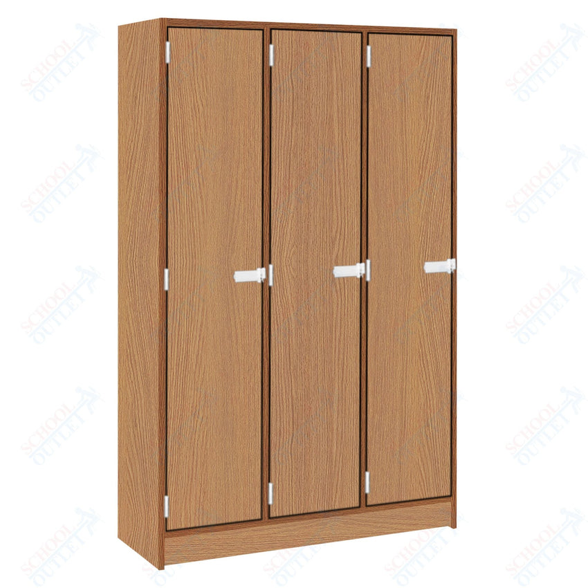 Triple Wide Storage Two Shelves Triple Door Locker (79017 BZ45) - SchoolOutlet