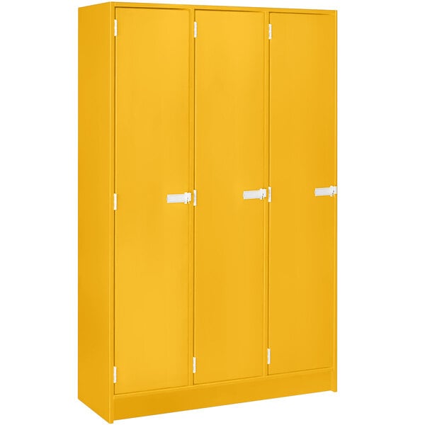 Triple Wide Storage Two Shelves Triple Door Locker (79017 BZ45) - SchoolOutlet