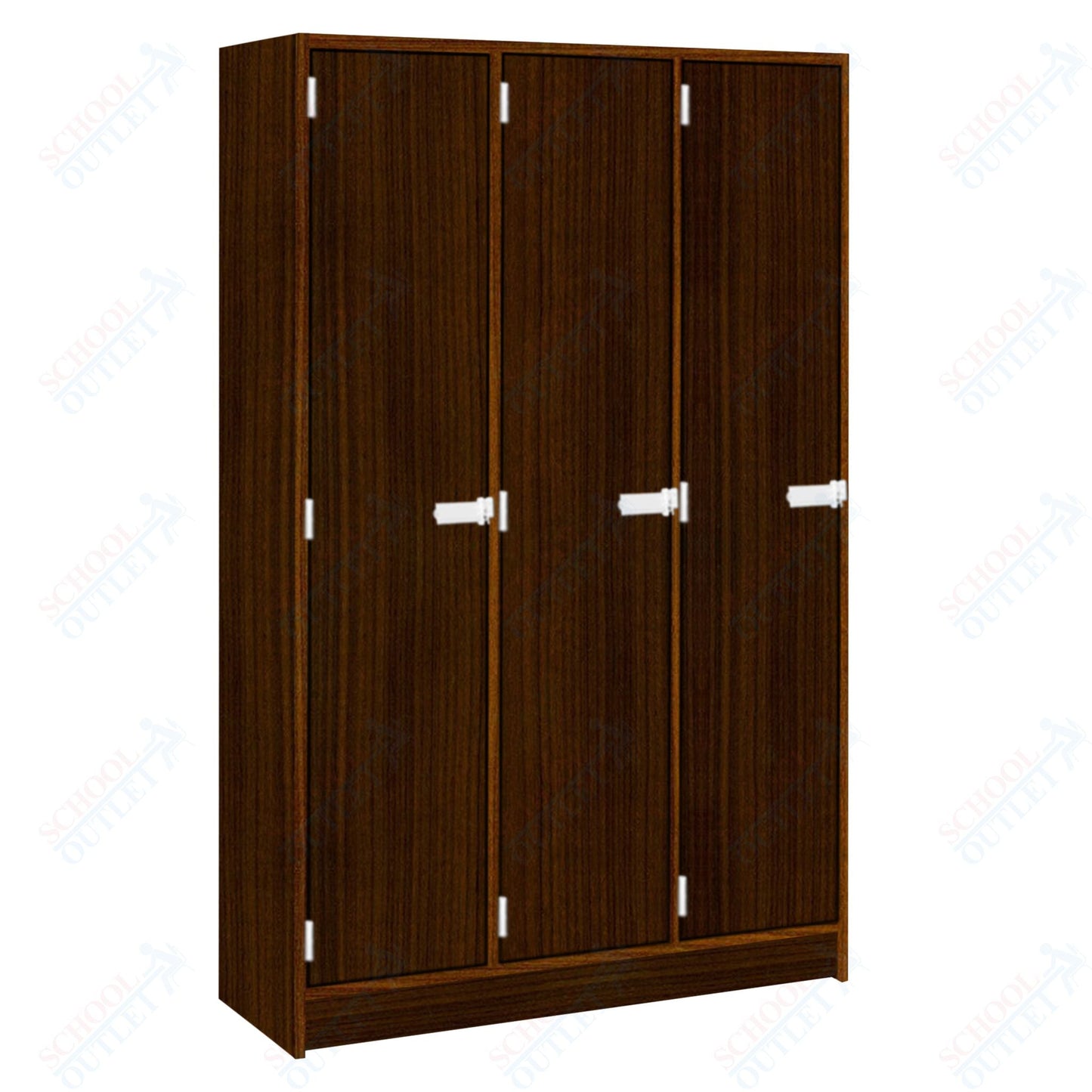 Triple Wide Storage Two Shelves Triple Door Locker (79017 BZ45) - SchoolOutlet