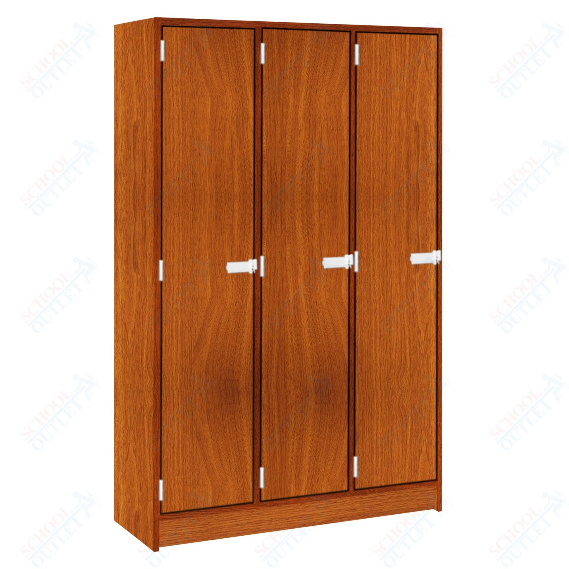 Triple Wide Storage Two Shelves Triple Door Locker (79017 BZ45) - SchoolOutlet